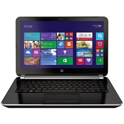 Conheça o Notebook Ultrafino HP Pavilion 14-n010br com processador Intel Core i3(4005U), 4GB de memória, HD de 500GB, Gravador de DVD, Bluetooth, Bateria de 4 Células, Conexões USB e HDMI, Tela LED 14" e Windows 8.  BT Informática.