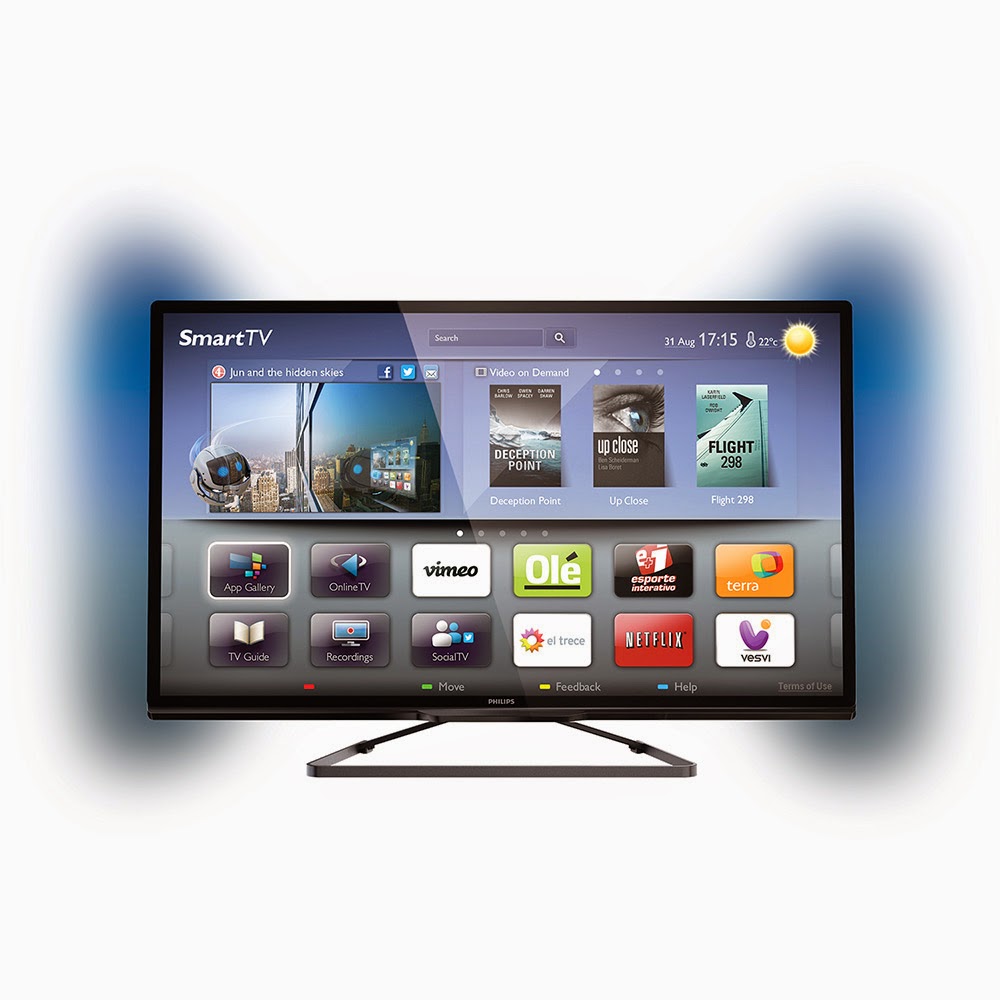  TV Smart TV - 3D LED 42" Philips 42PFL5008G/78 Full HD 3 Entradas HDMI 2 USB Wi-Fi Integrado Frequência 60Hz