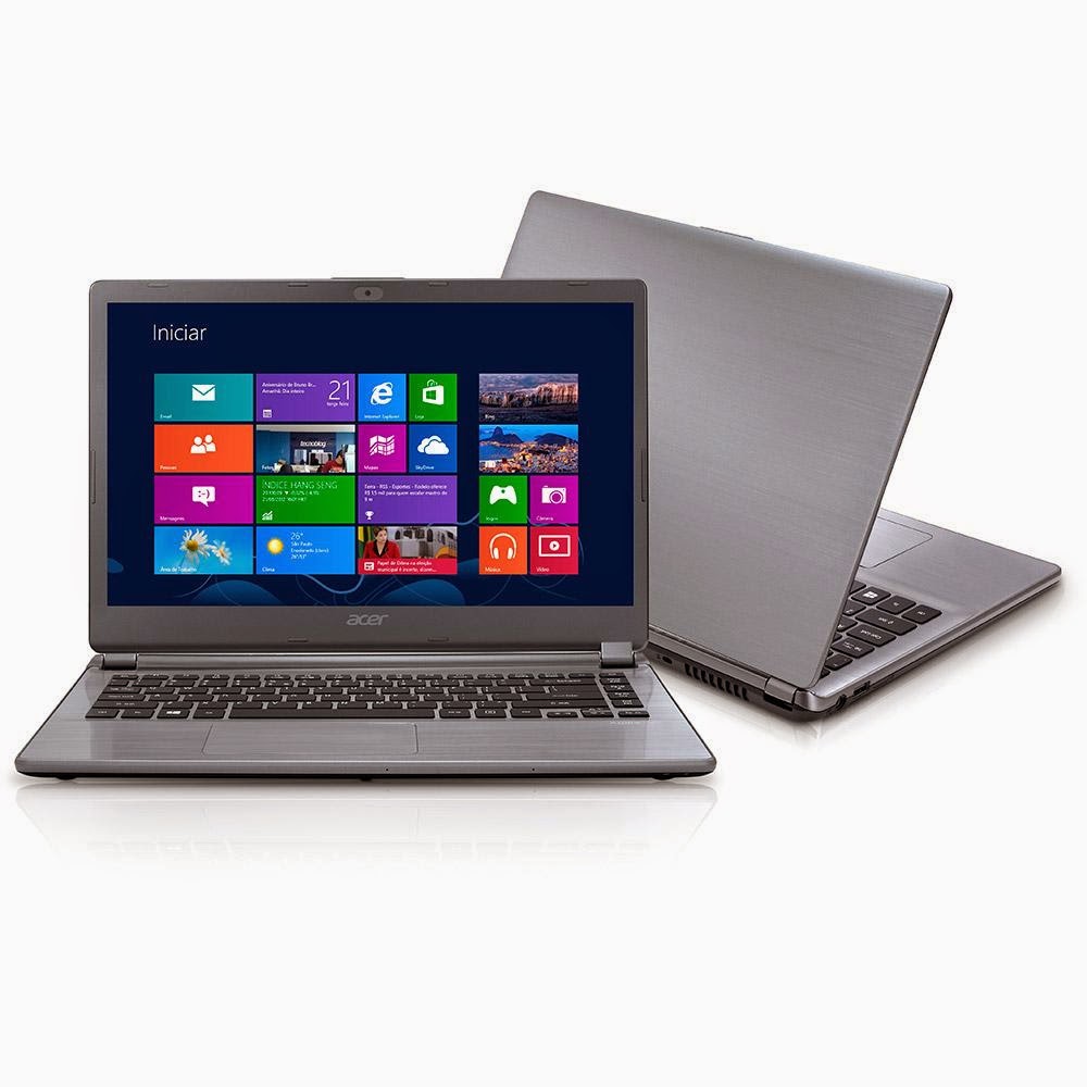 Compre o Notebook Acer V5-472-6_Br826 Cinza com Intel Core i3, 2GB, 500GB, Tela de 14", Wi-fi, Bluetooth, HDMI e Windows 8