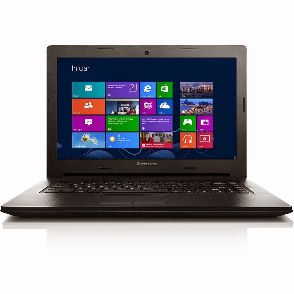 Compre o Notebook Lenovo G400S Preto com Intel Core i3, 4GB, 500GB, 14" HD, Wi-fi, HDMI e Windows 8