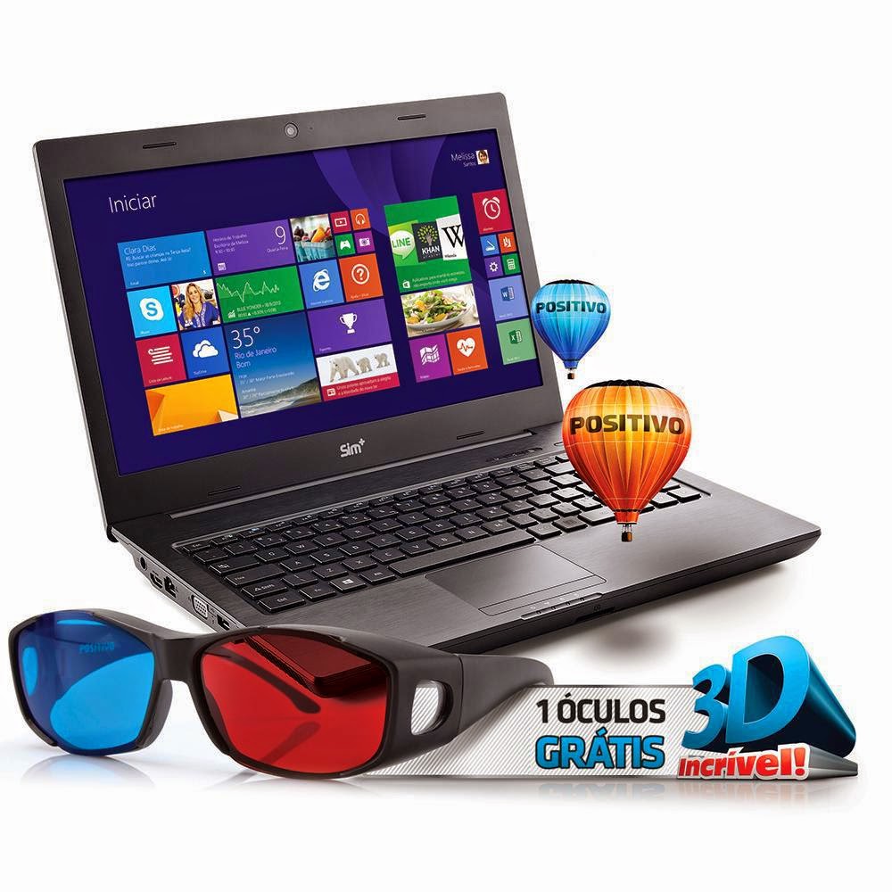 Compre o Notebook Positivo Intel® Core™ i3 - 3110M, SIM 6010m, 2GB, HD 500GB, 14” LED, Webcam HD e Wireless - Windows 8
