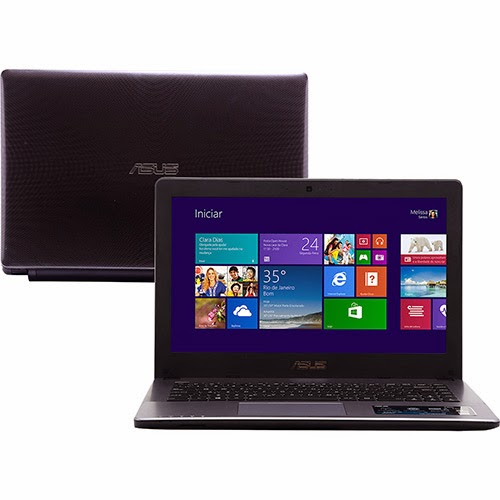 Conheça o Notebook ASUS X450CA-WX236H Intel Core i5, 4GB, HD 500GB, LED 14", USB, HDMI e Windows 8
