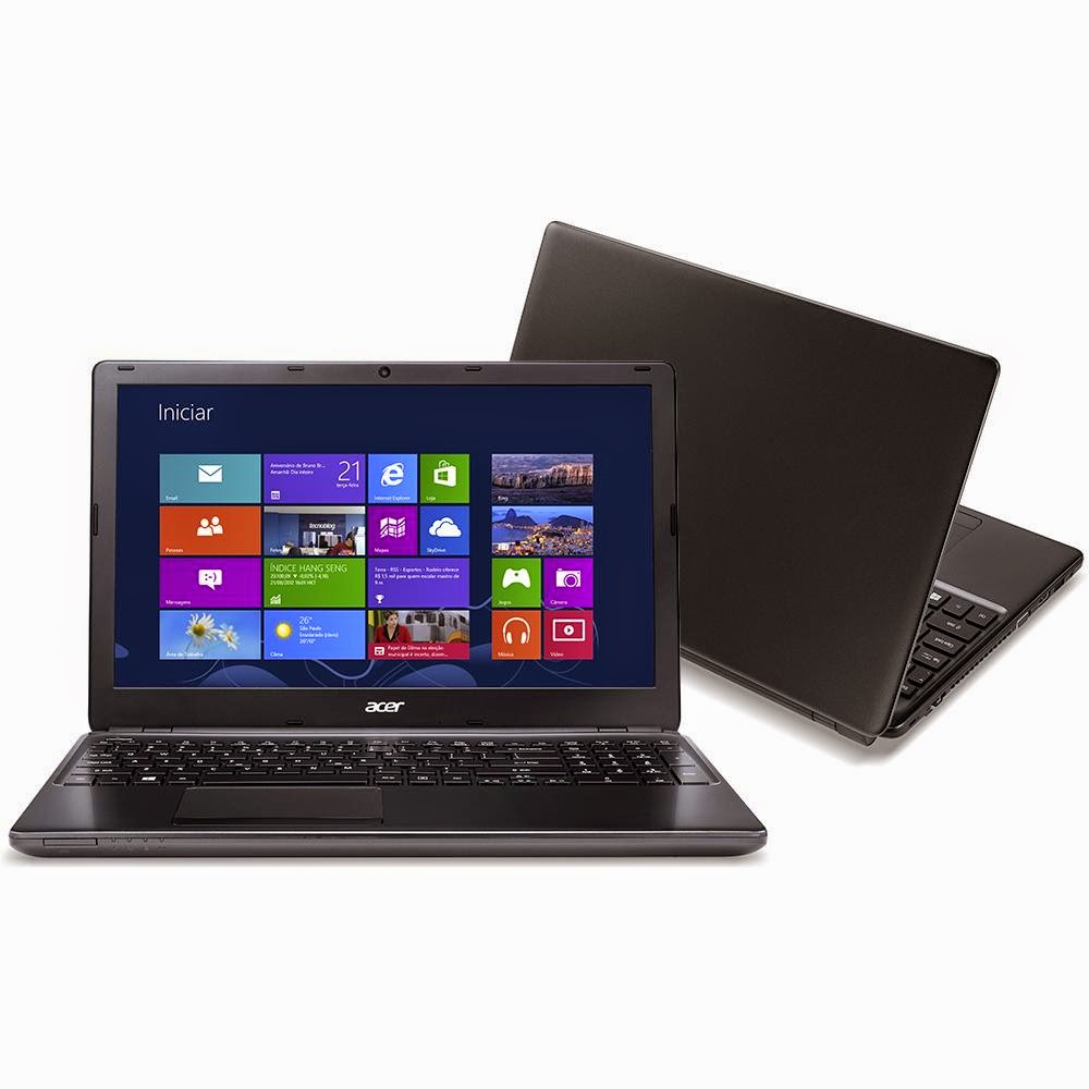 Conheça o Notebook Acer E5-571-54MC (NX.MQYAL.001) com processador Intel Core i5 (4210U), 4GB de memória, HD de 500 GB, Conexões USB e HDMI, Tela de 15,6", DVD-RW, Bateria de 6 células e Windows 8.1 - EXCLUSIVO. BT Informática.