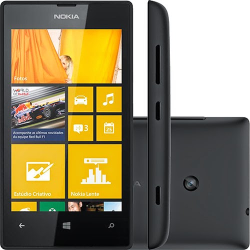 Conheça o Smartphone Nokia Lumia 520 Desbloqueado Preto com Windows Phone 8, Câmera de 5MP, tecnologia 3G, Wi-Fi, Bluetooth, Memória Interna de 8G e GPS. BT Informática.