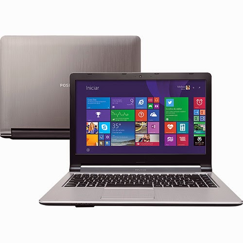Conheça o Notebook Positivo Premium XS8320 com processador Intel Core 4 i5 (4200U), 6GB de Memória, HD de 750GB, Tela LED de 14", Conexões USB e HDMI, Bluetooth, Bateria de 4 Células, Peso aproximado de 2,1kg e  Windows 8.1 BT Informática.