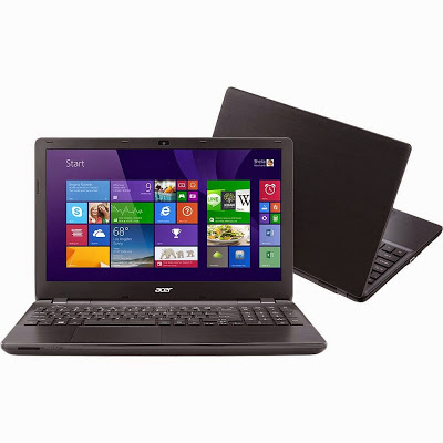 Conheça o Notebook Acer Aspire E5-571-53MB (NX.MQYAL.009) com Intel® Core™ i5-5200U de 2.2 a 2.7 GHz e 3 MB cache, 8GB de memória, HD de 1TB, Conexões USB e HDMI, Gravador de DVD, Tela LED de 15.6", Bateria de 6 células, Peso aproximado de 2,5kg e Windows 8.1. Modelo Referência: NX.MQYAL.009 BT Informática.