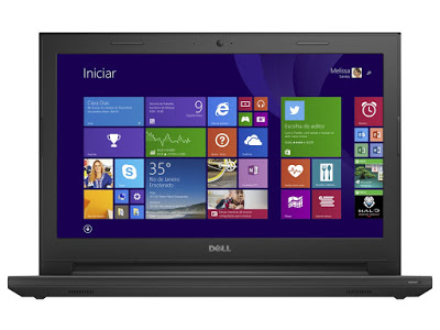 Conheça o Notebook Dell Inspiron i14-3443-B30 com processador Intel Core i5 (5200U) de 2.2 GHz a 2.7 GHz e 3 MB cache, 4GB de memória, HD de 1TB, Tela LED de 14", Conexões USB e HDMI, Drive de DVD, Bateria de 4 células, Peso aproximado de 2kg e Windows 8.1. BT Informática.