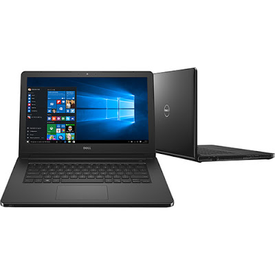Conheça o Notebook Dell Inspiron i14-5458-B10 com processador Intel Core i3 (4005U) de 1.7 GHz e 3 MB cahce, 4GB de memória, HD de 1TB, Tela de 14", Conexões USB e HDMI, Drive de DVD, Bateria de 4 células, peso aproximado de 2 kg e  Windows 10.