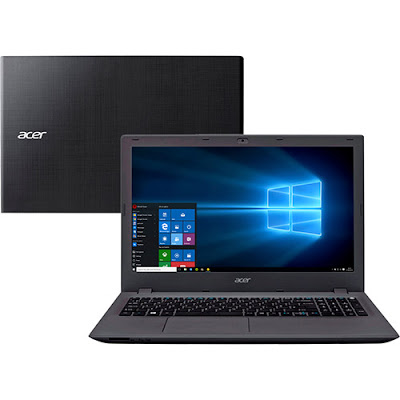 Conheça o Notebook Acer Aspire E5-573G-74Q5 com processador Intel Core i7 (5500U) de 2.4 GHz a 3 GHz e 4 MB cache, 8GB de memória, HD de 1TB, Tela LED de 15,6", Placa de vídeo Geforce 920M com 2 GB de memória dedicada, Conexões USB e HDMI, Drive de DVD, Bateria de 4 células, Peso aproximado de 2,4kg e Windows 10.