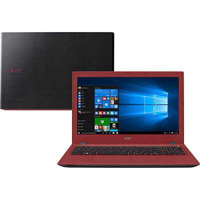 Conheça o Notebook Acer E5-574-307M com processador Intel Core i3 (6100U) de 2.3 GHz e 3 MB cache, 4GB de memória, HD de 1TB, Tela LED de 15,6", Conexões USB e HDMI, Drive de DVD, Bateria de 4 Células, Peso aproximado de 2,4kg e Windows 10.