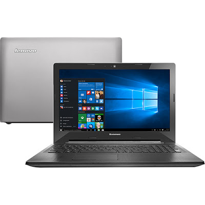 Conheça o Notebook Lenovo G50-80 80R00007BR com processador Intel Core i5 (5200U) de 2.2 GHz a 2.7 GHz e 3MB cache, 4GB de memória, HD de 1TB, Tela LED de 15,6", Conexões USB e HDMI, Drive de DVD, Bateria de 4 células, pela aproximado de 2,5kg e Windows 10.
