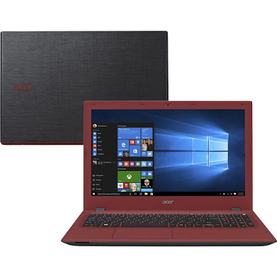 Conheça o Notebook Acer ES1-572-53GN com processador Intel Core i5 (6200U) de 2.3 GHz a 2.8 GHz e 3 MB cache, 4GB de memória RAM, HD de 1TB, Tela LED de 15.6", Conexões USb e HDMI, Drive de DVD, Bateria de 4 células (3220 mAh), Peso Aproximado de 2,4kg e Windows 10.