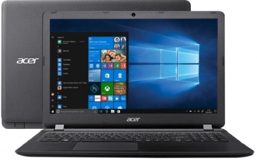 Conheça o Notebook Acer Aspire E ES1-533-C8GL com processador Intel Celeron Dual Core (N3350) de 1.1 GHz a 2.4 GHz e 2 MB cache, 4GB de memória RAM (DDR3 1600MHz - expansível até 8 GB), HD de 500 GB (5.400 RPM), Tela LED HD de 15,6" com resolução máxima de 1366 X 768, Placa de Vídeo integrada Intel HD Graphics 500, Conexões USB e HDMI, Wi-Fi 802.11 b/g/n, Não possui Drive de DVD, Bateria de 2 células (37 Wh), Peso aproximado de 2,4kg e Sistema Operacional Windows 10.