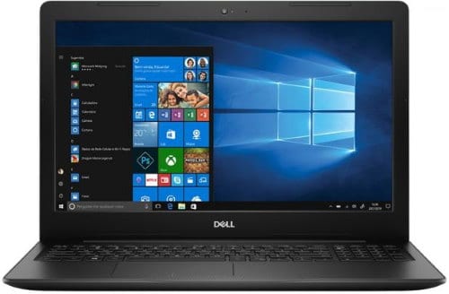 O Notebook Dell Inspiron I15-3583-A20P possui processador Intel Core i5 (8265U) de 1.6 GHz a 3.9 GHz e 6MB cache, 8GB de memória RAM (DDR4 - expansível até 16GB), HD de 2 TB (5.400 RPM), Tela LED HD de antirreflexiva com resolução máxima de 1366 x 768, Placa de Vídeo integrada Intel UHD Graphics 620 e AMD Radeon 520 com 2GB de memória dedicada (GDDR5), Conexões USB e HDMI, Wi-Fi 802.11 b/g/n/ac, Webcam (720p), Não possui Drive de DVD, Bateria de 3 células (42Wh), Teclado numérico e resistente a derramamento de líquidos, Peso aproximado de 2,03kg e Windows 10 64 bits.