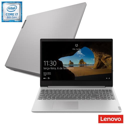 O Notebook Lenovo Ideapad S145 81S90002BR possui processador Intel Core i7 (8565U) de 1.8 GHz a 4.6 GHz e 8MB cache, 12GB de memória RAM (DDR4 2400 - 4GB soldado + 8GB slot com suporte para até 20GB), HD de 1 TB (5.400 RPM), Tela LED Full HD de 15,6" antirreflexiva e resolução máxima de 1920 x 1080, Placa de Vídeo integrada Intel UHD Graphics 620 e NVIDIA Geforce MX110 com 2GB de memória dedicada (GDDR5), Conexões USB e HDMI, Wi-Fi 802.11 b/g/n/ac, Webcam (0.3 MP), Não possui Drive de DVD, Bateria de 2 células (35Wh), Peso aproximado de 1,85kg e Windows 10 64 bits.