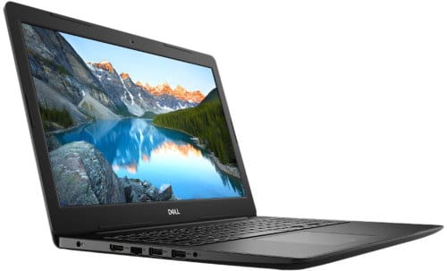 O Notebook Dell Inspiron I15-3583-A3XP possui processador Intel Core i5 (8265U) de 1.6 GHz a 3.9 GHz e 6MB cache, 8GB de memória RAM (DDR4 2666MHz - velocidade máxima de 2400MHz devido ao barramento do processador- expansível até 32GB), HD de 1TB (5.400 RPM), Tela LED HD de 15,6" antirreflexiva e resolução máxima de 1366 x 768, Placa de Vídeo integrada Intel UHD Graphics 620, Conexões USB e HDMI, Wi-Fi 802.11 b/g/n/ac, Webcam (720p), Não possui Drive de DVD, Bateria de 3 células (42Wh), Peso aproximado de 2,03kg e Windows 10 Home Single Language de 64 bits.