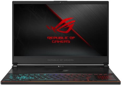 O Notebook Gamer ASUS ROG Zephyrus S GX531 possui processador Intel Core i7 (9750H - 9ª Geração) de 2.6 GHz a 4.5 GHz e 12MB cache, 16 GB de memória RAM (DDR4 2666 MHz - 8 GB Onboard + 8 GB Offboard), SSD de 1 TB (PCIe NVME M2), Tela IPS Full HD de 15,6" antirreflexiva e resolução máxima de 1920 x 1080 de até 240Hz, Placa de Vídeo integrada Intel UHD Graphics 630 e NVIDIA Geforce RTX 2080 Max-Q com 8GB de memória dedicada (GDDR6), Conexões USB e HDMI, Wi-Fi 802.11 b/g/n/ac, Webcam (720p), Não possui Drive de DVD, Bateria de 4 células (4800 mAh), Teclado retroiluminado RGB (padrão ABNT 2), Peso aproximado de 2,1kg e Windows 10 64 bits.