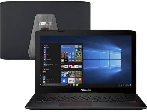 O Notebook ASUS ROG GL552VW-CN573T possui processador Intel Core (i5-6300HQ) de 2.30 GHz a 3.20 GHz e 6 MB cache, memória de 8 GB DDR4, HD de 1TB, Tela 15.6" polegadas 16:9 IPS FHD (1920x1080 pixels) anti-glare, Placa de Vídeo NVIDIA® GeForce® GTX 960M com 2 GB GDDR5 VRAM, Conexões USB e HDMI, placa de rede wireless, bluetooth v4.0, Drive de DVD, Bateria de 4 células, Peso aproximado de 2,59Kg e Sistema Operacional Windows® 10 Home de 64 bits.