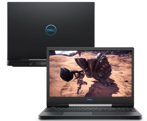 O Notebook Gamer Dell G5 15-5590-A80P possui processador Intel Core (i7-9750H) de 2.60 GHz a 4.60 GHz e 12 MB cache, memória de 16 GB DDR4, SSD de 512GB, Tela 15,6" polegadas LED Full HD IPS de  (1920 x 1080 pixels), 144hZ, 300 nits, antirreflexo, retroiluminado e borda fina Placa de Vídeo Gráficos UHD Intel® 630, NVIDIA® GeForce® RTX™ 2060 com 6GB de GDDR6, Conexões USB e HDMI, placa de rede wireless, bluetooth v4.1, Não possui Drive de DVD, Bateria de 4 células, Peso aproximado de 2,84Kg e Sistema Operacional Windows® 10 Home de 64 bits. 