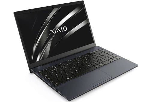 O Notebook VAIO FE14 VJFE42F11X-B0381H possui processador Intel Core i5 (10210U) de 1.60 GHz a 4.20 GHz e 6 MB cache, memória de 8 GB DDR4, SSD de 256GB, Tela 14" polegadas LCD, Widescreen, Antirreflexiva com resolução 1920 x 1080 pixels Full HD, com tecnologia LED, Placa de Vídeo Intel® UHD Graphics com memória compartilhada com a memória RAM, Conexões USB e HDMI, placa de rede wireless, bluetooth v5.0, Não possui Drive de DVD, Bateria de 3 células, Peso aproximado de 1,55Kg e Sistema Operacional Windows® 10 Home de 64 bits. 