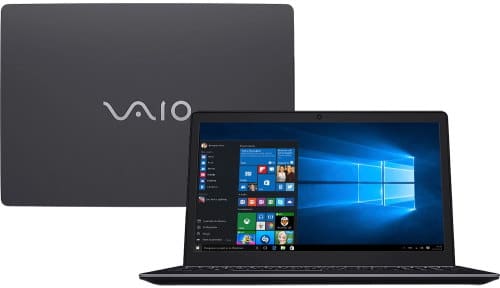 O Notebook VAIO Fit 15S VJF155F11X-B0331B possui processador Intel Core i7 (7500U) de 2.70 GHz a 3.50 GHz e 4 MB cache, memória de 8 GB DDR3L, HD de 1TB, Tela 15,6" polegadas LCD, Widescreen, resolução 1366 x 768 pixels de Alta Definição (HD), com tecnologia LED, Placa de Vídeo Gráficos HD Intel® 620, Conexões USB e HDMI, placa de rede wireless, bluetooth v4.2, Não possui Drive de DVD, Bateria de 4 células, Peso aproximado de 2,10Kg e Sistema Operacional Windows® 10 Home de 64 bits. 