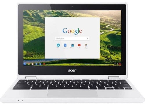 O Notebook Acer Chromebook 360 R11 CB5-132T-C5MD possui processador Intel Celeron (N3160) de 1.60 GHz a 2.24 GHz e 2 MB cache, memória de 4 GB LPDDR3, eMMC de 32 GB, Tela 11.6" polegadas LED TFT HD (1366 x 768 pixels) antirreflexos, Placa de Vídeo Intel® HD Graphics, Conexões USB e HDMI, placa de rede wireless, bluetooth v4.0, Não possui Drive de DVD, Bateria de 3 células, Peso aproximado de 1,35Kg e Sistema Operacional Chrome® OS de 64 bits. 