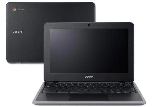 O Notebook Acer Chromebook C7 C733-C6M8 possui processador Intel Celeron (N4000) de 1.10 GHz a 2.60 GHz e 4 MB cache, memória de 4 GB LPDDR4, eMMC de 32 GB, Tela 11.6" polegadas LED TFT HD (1366 x 768 pixels) antirreflexos, Placa de Vídeo Gráficos UHD Intel® 600, Conexões USB e HDMI, placa de rede wireless, bluetooth v5.0, Não possui Drive de DVD, Bateria de 3 células, Peso aproximado de 1,26Kg e Sistema Operacional Chrome® OS de 64 bits. 