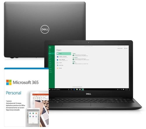 O Notebook Dell Inspiron i15-3583-M05F possui processador Intel Pentium Gold (5405U) de 2.30 GHz a  GHz e 2 MB cache, memória de 4 GB DDR4, HD de 500GB, Tela 15,6" polegadas HD (1366 x 768 pixels), antirreflexo e retroiluminação por LED, Placa de Vídeo Intel® UHD Graphics 610, Conexões USB e HDMI, placa de rede wireless, bluetooth v4.1, Não possui Drive de DVD, Bateria de 3 células, Peso aproximado de 2,03Kg e Sistema Operacional Windows® 10 Home de 64 bits. 