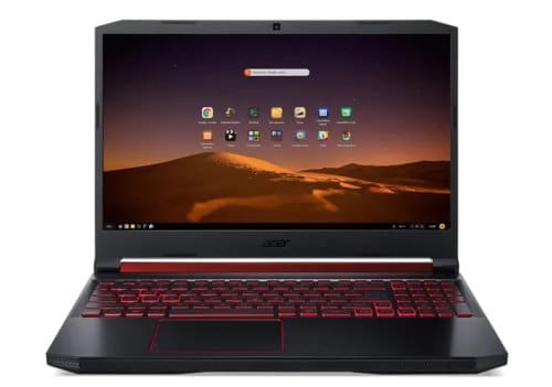 O Notebook Gamer Acer Nitro 5 AN517-51-78YY possui processador Intel Core i7 (9750H) de 2.60 GHz a 4.60 GHz e 12 MB cache, memória de 8 GB DDR4, SSD de 512GB, Tela 17.3" polegadas IPS (In-Plane Switching) Full HD (1920 x 1080 pixels) de 60 Hz e Tempo de resposta de 25~27ms, Anti reflexiva, Ultra-slim, Placa de Vídeo NVIDIA® GeForce® GTX 1650 com memória dedicada VRAM de 4GB GDDR5, Conexões USB e HDMI, placa de rede wireless, bluetooth v5.0, Não possui Drive de DVD, Bateria de 4 células, Peso aproximado de 2,70Kg e Sistema Operacional Endless OS de 64 bits. 