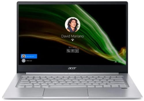 O Notebook Acer SWIFT 3 SF314-42-R9S5 possui processador AMD Ryzen 7 (4700U) de 1.80 GHz a 4.20 GHz e 8 MB cache, memória de 8 GB LPDDR4, SSD de 512GB, Tela 14" polegadas Full HD IPS (1920x1080 pixels), Placa de Vídeo AMD® Radeon™ Graphics, Conexões USB e HDMI, placa de rede wireless, bluetooth v5.1, Não possui Drive de DVD, Bateria de 3 células, Peso aproximado de 1,20Kg e Sistema Operacional Windows® 10 Home de 64 bits.