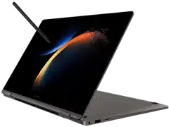 O Notebook Samsung Galaxy Book3 360 NP750QFG-KS2BR possui processador Intel Core i7 (1360p) de 2.2 GHz a 5.0 GHz e 12 MB cache, memória de 16 GB LPDDR4 4267 MHz, SSD de 1 TB NVMe, Tela Touch de 15,6" Full HD AMOLED com resolução máxima de 1920x1080 pixels, Placa de Vídeo Intel® Iris® Xe Graphics, Conexões USB e HDMI, placa de rede wireless, bluetooth v5.1, Não possui Drive de DVD, Bateria de 68 Wh, Peso aproximado de 1,46Kg e Sistema Operacional Windows® 11.
